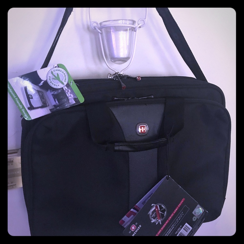 NWT Wenger Unisex Black Laptop Case